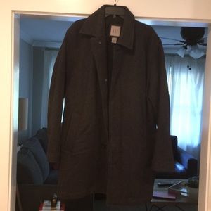 Gap charcoal wool pea coat